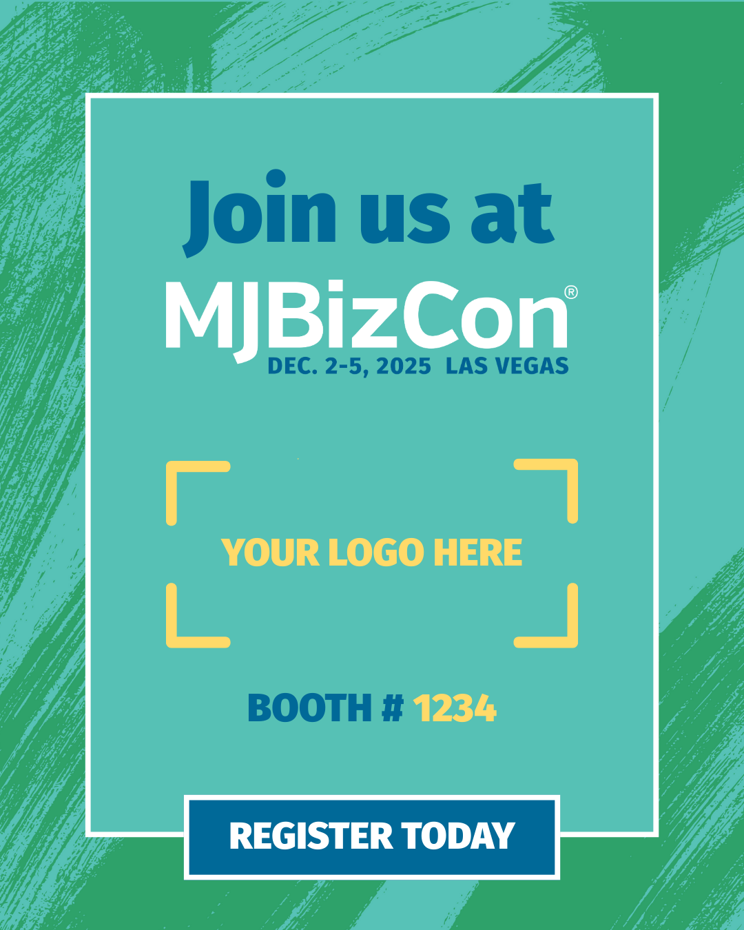 Example of MJBizCon Exhibitor Social Post